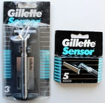 Vintage 90'S Gillette Sensor + 5X Blades Cartridges Germany New Sealed !. Fixed Price $149.99.
