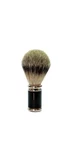 Goldachs Pfeilring Finest Badger, Carbon Optic Chrome Shaving Brush. Fixed Price $14.00.