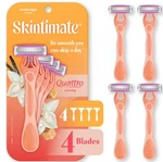 Skintimate Vanilla Sugar Disposable Razors For Women Gently Exfoliates, 4 Blades. Fixed Price $12.99.