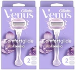2X Gillette Venus Comfortglide Freesia Women's Razor Handle + Blade Refills. Fixed Price $13.99.