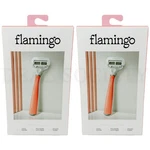 Flamingo Women's Razor Shaving Set Pomelo & Silver Lot Of 2. Fixed Price $19.99.