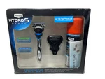 Hydro 5 Sense Razor Gift Box New Schick Edge Shaving Cream Grooming Kit. Fixed Price $20.99.