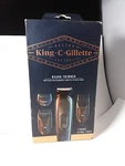 King Gillette Beard 1 Trimmer, 3 Combs, Brush. Fixed Price $13.99.