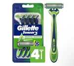 Gillette SENSOR3 Sensitive Men's Disposable Razor, 4 Razors. Fixed Price $9.99.