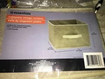 Essentials - Collapsible Storage Container Box 11X11X8 With Handle. Fixed Price $9.88.