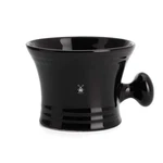 Hle Black Porcelain Platinum Rim Shaving Mug Shave Dish Accessory. Fixed Price $84.73.