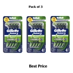 SENSOR3 Sensitive Men's Disposable Razor, 4 Razors, Pack. Fixed Price $17.99.