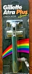 Gillette Atra Plus Sports Razor W/ 2 Blades (hunter Green) - Made In Mexico. Fixed Price $29.95.