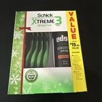 Schick XTREME3 Sensitive Disposable Razors - 8 Count With Edge 7OZ Shave Gel. Fixed Price $11.00.