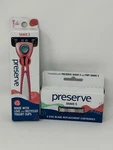 New Preserve 5 Handle & Cartridge W/shave Blade Replacements 4CT Pack. Fixed Price $24.99.