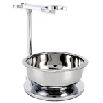 Sanwa Deluxe Heavyweight Shaving Brush Razor Stand With Unbreakable Silver. Fixed Price $46.99.