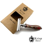 Beautiful Wood Handle Double Edge Safety Razor For Men's Shave+ 5 Shaving Blades. Fixed Price $15.29.