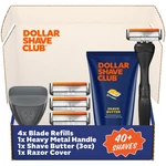 Razor Set 4 Swift Rinse Refill Cartridges Handle Shave Butter Black Dollar Club. Fixed Price $28.99.