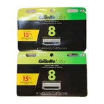 Gillette Labs Blade Refill Replacement Cartridges (2 Packs Of 8=16 Total). Fixed Price $56.00.