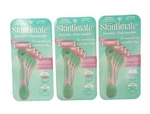 Lot Of 3: Skintimate Sensitive Womens Disposable 4 Count Razors! 12 Total!. Fixed Price $14.88.