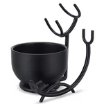 Sanwa Grooming Shaving Kit For Men,strong Razor Brush Black Stand Bowl. Fixed Price $28.99.