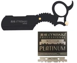Misaki Finger Butterfly Type Shavette Razor Holder + Single Edge Blade. Fixed Price $19.99.