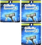 24 Gillette Sensor 3 Razor Blades Refill Cartridges - Packs Total (8 Ea) Sale!. Fixed Price $59.00.