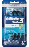 Gillette BLUE3 Cool Shaving Razors, 6 Pieces. Fixed Price $12.99.