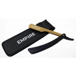 Empire Barber Black/gold Steel Razor W/ Pouch - Push Out #EMP350. Fixed Price $17.99.