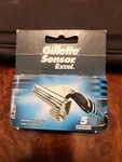 Gillette Sensor Excel Refill Razor Blades, 5 Cartridges. Fixed Price $16.99.