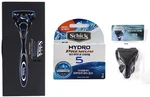 Schick HYDRO5 Premium Blade Razor 1 Handle + Refill 3 Cartridges & Travel Case. Fixed Price $20.90.