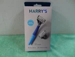 Harry's 5-BLADE Men's Razor, 1 Handle, 2 Refills Ocean Blue. Fixed Price $10.49.