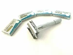 Twist Open Butterfly Safety Razor + 20 Double Edge Blades Classic Shaving Set. Fixed Price $11.99.