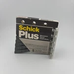 Vintage New Schick Plus 5 Pack Of Disposable Twin Blade Razors From 1980S. Fixed Price $10.00.