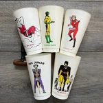 Vintage Lot Of 5 1970'S 7-ELEVEN Dc Comic Cups Joker Mirror Master Chameleon Boy. Fixed Price $27.99.