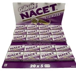 Gillette Nacet Stainless Steel Double Edge Safety Razor Blades Smooth - 100CT. Fixed Price $14.50.