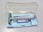 Vintage Lady Gillette Blue Star Safety Razor J-4 1964 Nice Set. Fixed Price $75.05.