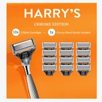 Harry's Chrome Edition Razor Set Handle 13 Ct- 5 Blade Cartridges. Fixed Price $25.99.