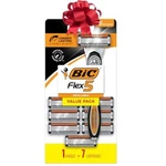 Bic Flex 5 Refillable Razors For Men 8 Pack Smooth Shave Sensitive Skin. Fixed Price $14.19.