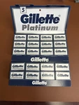 100 Gillette Platinum Double Edge Razor Blades 20X5. Fixed Price $23.49.