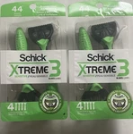 2-PACK Schick XTREME3 Sensitive Men's Disposable Razors 4 Count New. Fixed Price $15.99.