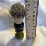 1950 Badger Knot Ever- Ready Two Tone Shaving Brush Unique Base! Rare. Fixed Price $62.00.