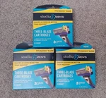 Lot Of 3-STUDIO 35 Men's 3-BLADE Cartridges, Fit MACH3 Razor, 15 Count Total. Fixed Price $8.50.