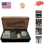Safety Razor Shaving Kit - Vintage Wet Shave Grooming Set For Men, With Old F.... Fixed Price $80.99.