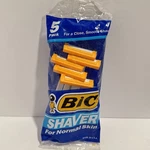 Vintage 1990 Bic Shaver Original Disposable Razors 5 Pack New Old Stock!. Fixed Price $8.00.