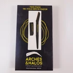 Arches & Halo Tri-fold Eyebrow Razor Trimmer Shaver Beauty Tool 2 Pc Sealed. Fixed Price $8.90.