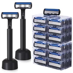 34 Pcs Refillable 6-BLADE Disposable For Men Set Sensitive Skin Razors.... Fixed Price $29.59.