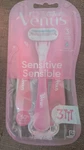 Gillette Venus Sensitive Women's Disposable Razors Package Of 3 New. Fixed Price $8.95.