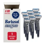 Barbasol Ultra 6 Plus Premium Disposable Razor Count (pack Of 3), Black. Fixed Price $28.17.