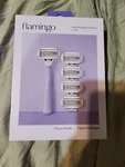 Flamingo Women's 5 Blade Razor: Lilac 1 Cartridges New. Fixed Price $21.99.