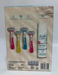 Gillette Venus Holiday Gift Pack - 4 Disposable Razors, 1 Shave Gel. Fixed Price $8.00.