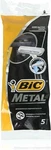 New Bic Metal Men's Disposable Shaving Razors, 5-COUNT X 1 Pack. Fixed Price $11.06.