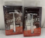 Shavely's Stay Sharp Double Edge Safety Razor Set Of 2 New BN14. Fixed Price $11.19.