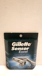 Gillette Sensor Excel 10 Cartridges New Sealed Chromium Coated Razor Blades. Fixed Price $25.00.