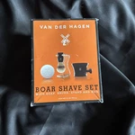 Van Der Hagen Shave Set - Soap 3.5OZ, Boar Brush, Stand & Bowl / Mug. Fixed Price $18.00.